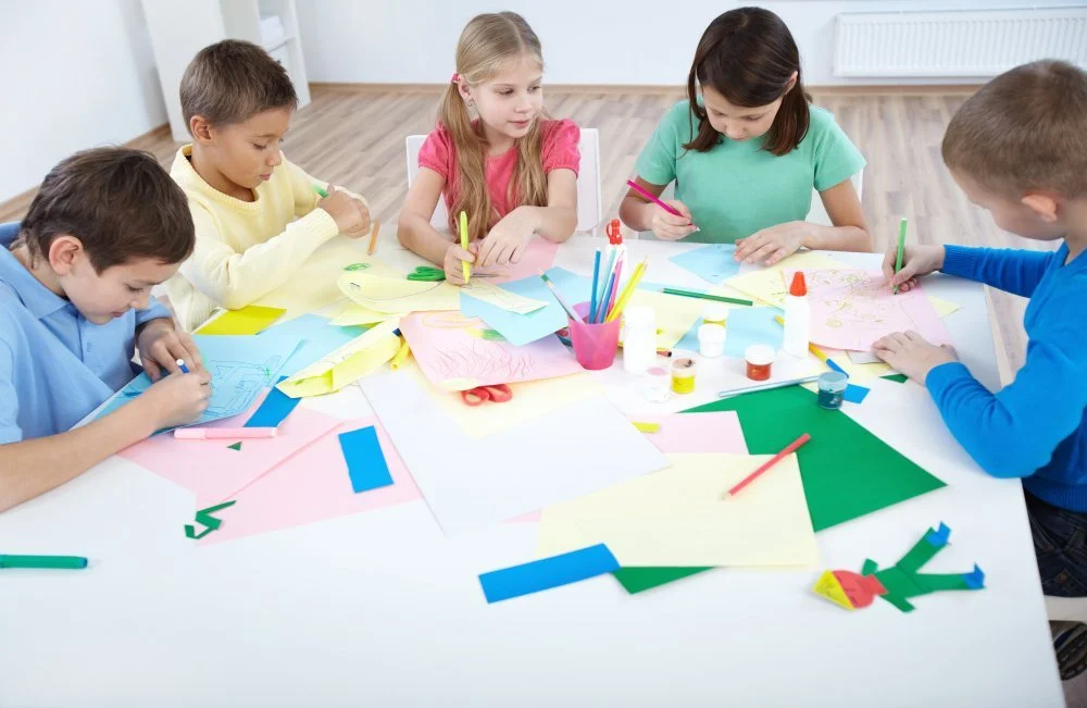 Children enjoying creative art and craft activities at childdaycaretracy